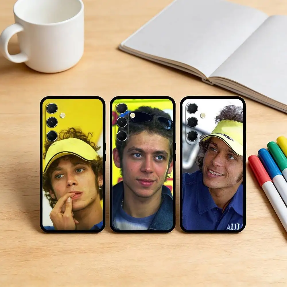 AAA Skilled V-Valentino R-Rossi Phone Case For Samsung S26,S25,S24,S21,S22,S23,S30,Ultra,S20,Plus,Soft Black Shell