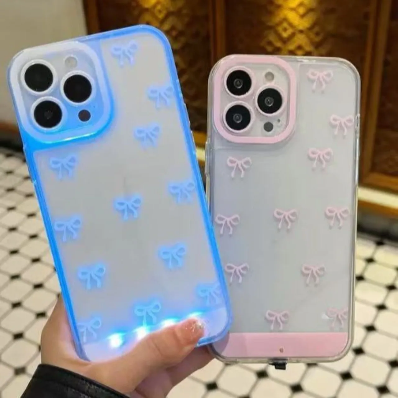 Luminous Call Light Up Flash Bowknot Phone Case For iPhone 17 16 15 13 12 11 14 Pro Max Plus FIve Color Light Change Cases Cover - AliExpress 202192403 Luminous Call Light Up Flash Bowknot Phone Case For iPhone 17 16 15 13 12 11 14 Pro Max Plus FIve Color Light Change Cases Cover - AliExpress 202192403