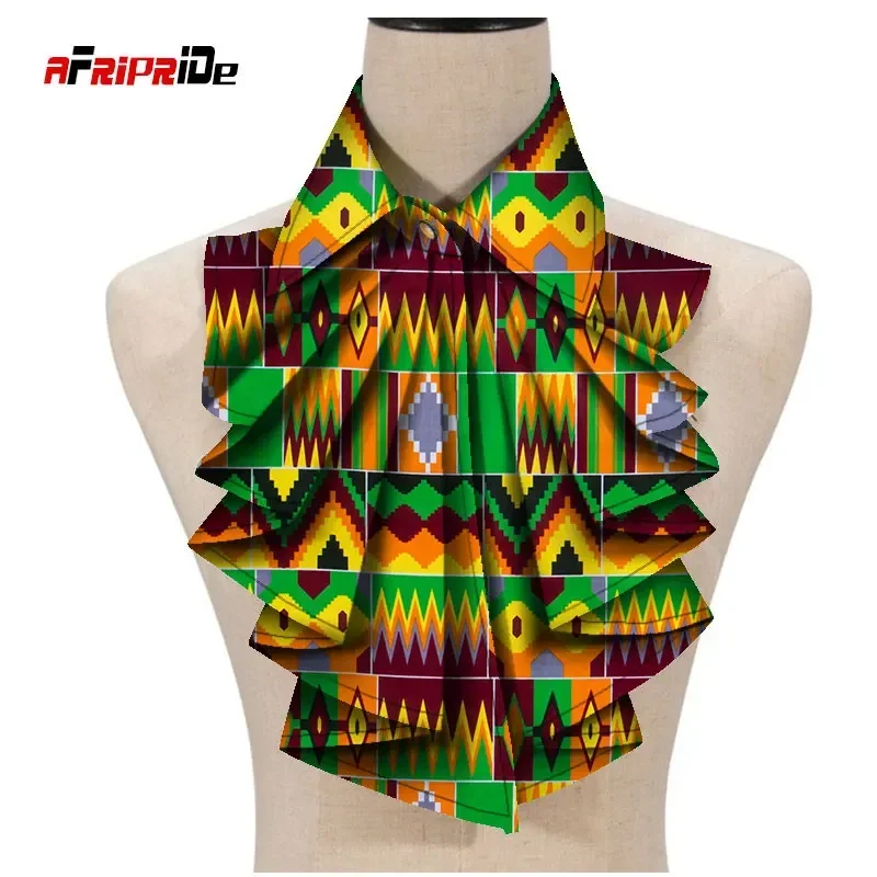 New Fashion African Print Ankara Tie for Women Triangle Ankara Fabric Cravat Africa Tie WYA027