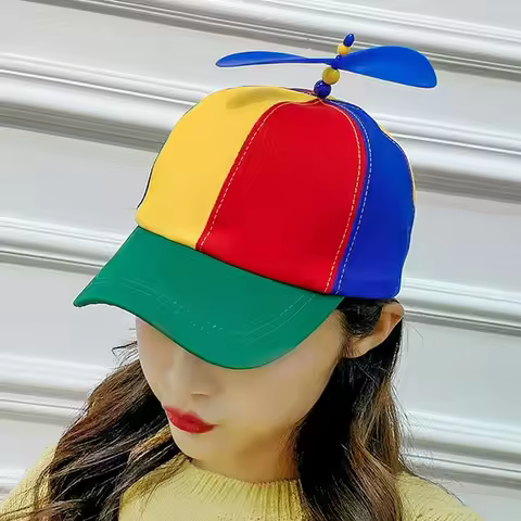 Funny Snapback Hat Helicopter Propeller Adventure Dad Rainbow Bamboo Dragonfly Baseball Cap for Adult Kids Boys Girls