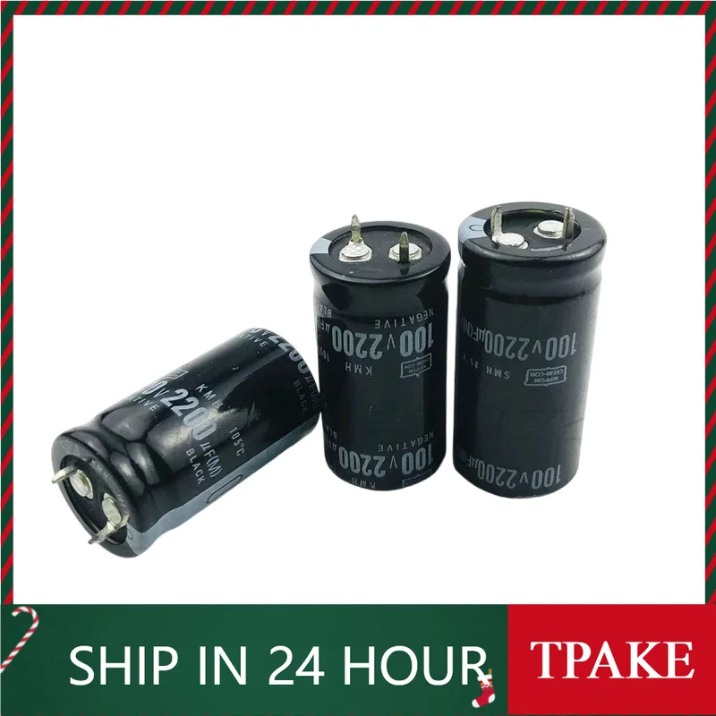 100V2200UF 3300UF 4700UF 6800UF 10000UF 100V 100WV 2200MFD SNAP IN Aluminum Electrolytic Capacitor