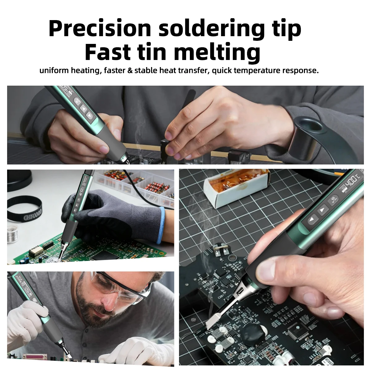 ZOYI ZT-N1 Smart Soldering Iron 96W Electrician Portable Constant Temperature Welding Pen for Home Maintenance Welding