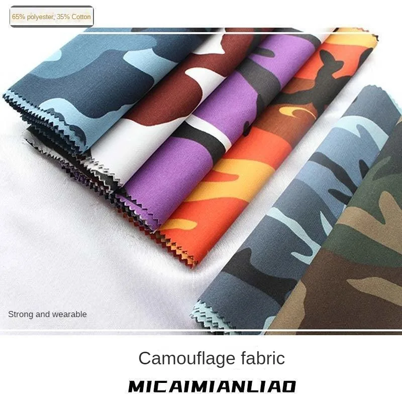 

Camouflage Fabric By The Meter for Clothing Tablecloth Coats Pants Diy Sewing Wearable Thick Twill Printed Cloth Red Green Blue