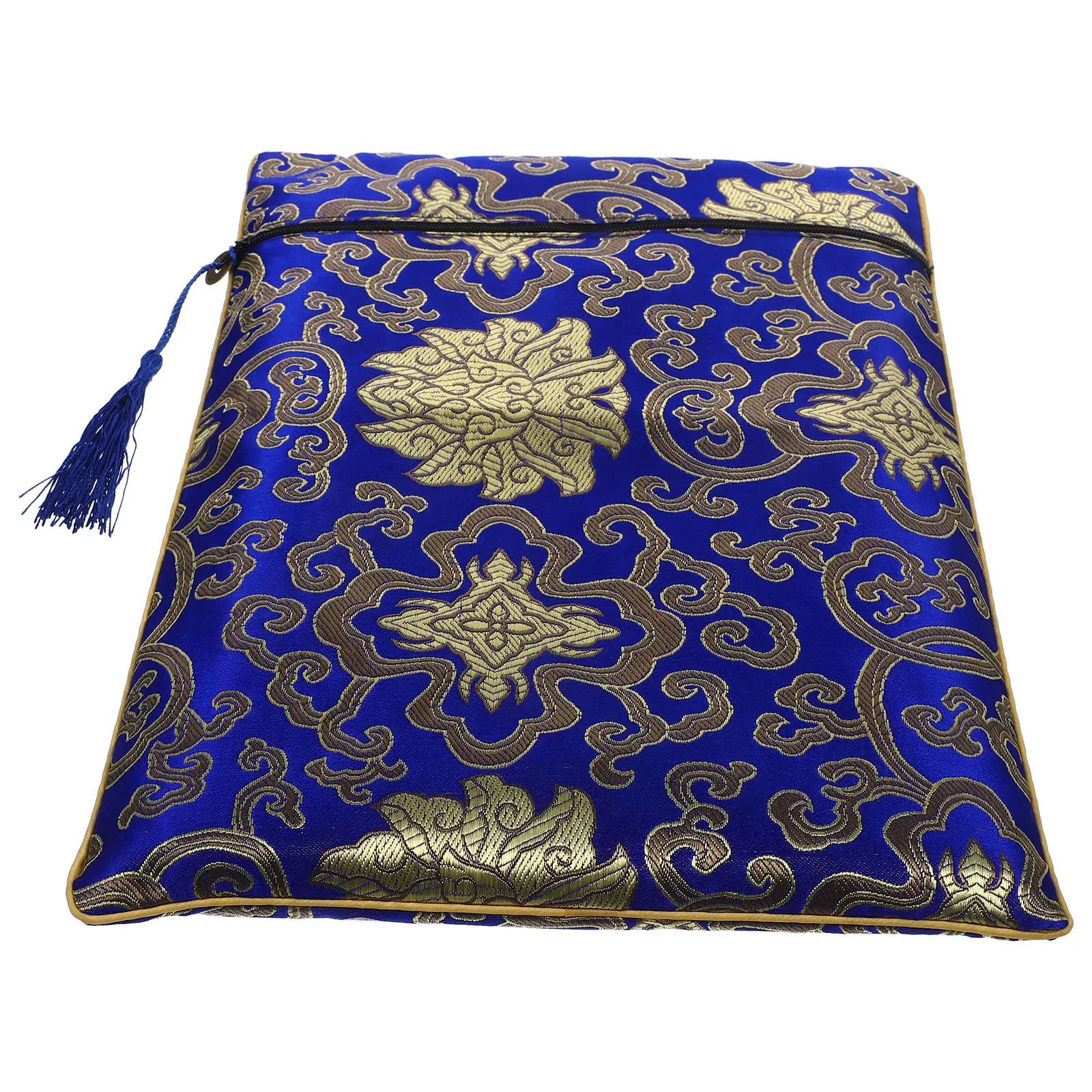 

Chinese Style Zipper Bag Multipurpose Pencil Case Large Capacity Stationery Pouch Document Receipt Organizer Pen Organizer