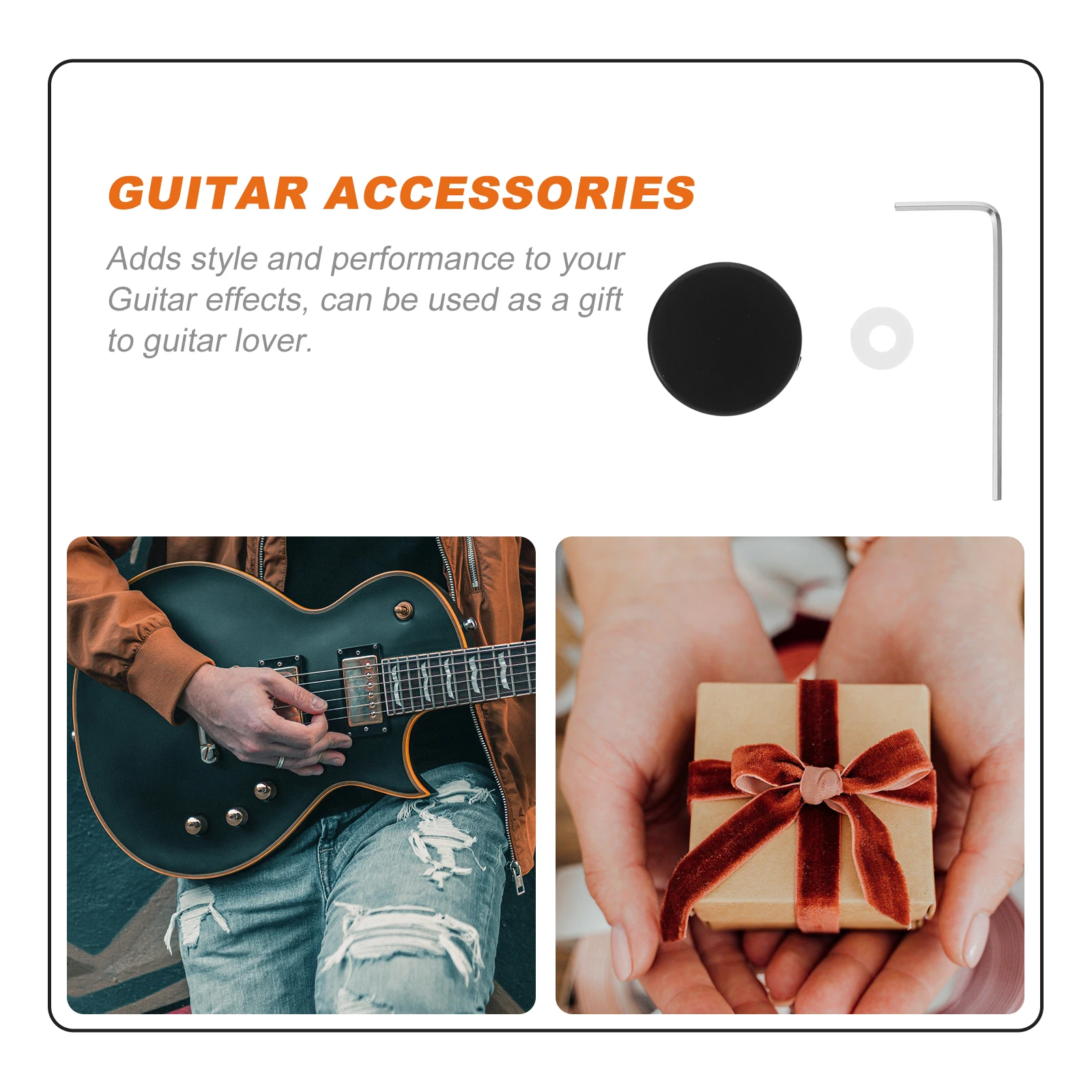 

Effect Pedal Cap Guitar Knobs Metal Tone Rotary Control Potentiometer Audio Footswitch Coupler Durable Replacement Parts