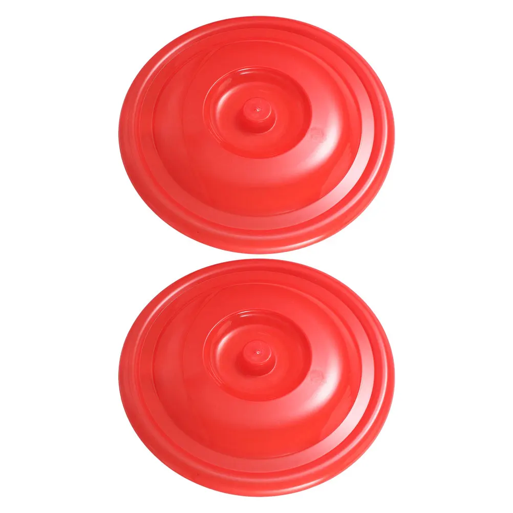 

2Pcs Round Plastic Water Bucket Lids Replacement Trash Bin Covers Leakproof Lid for Kitchen Outdoor Use