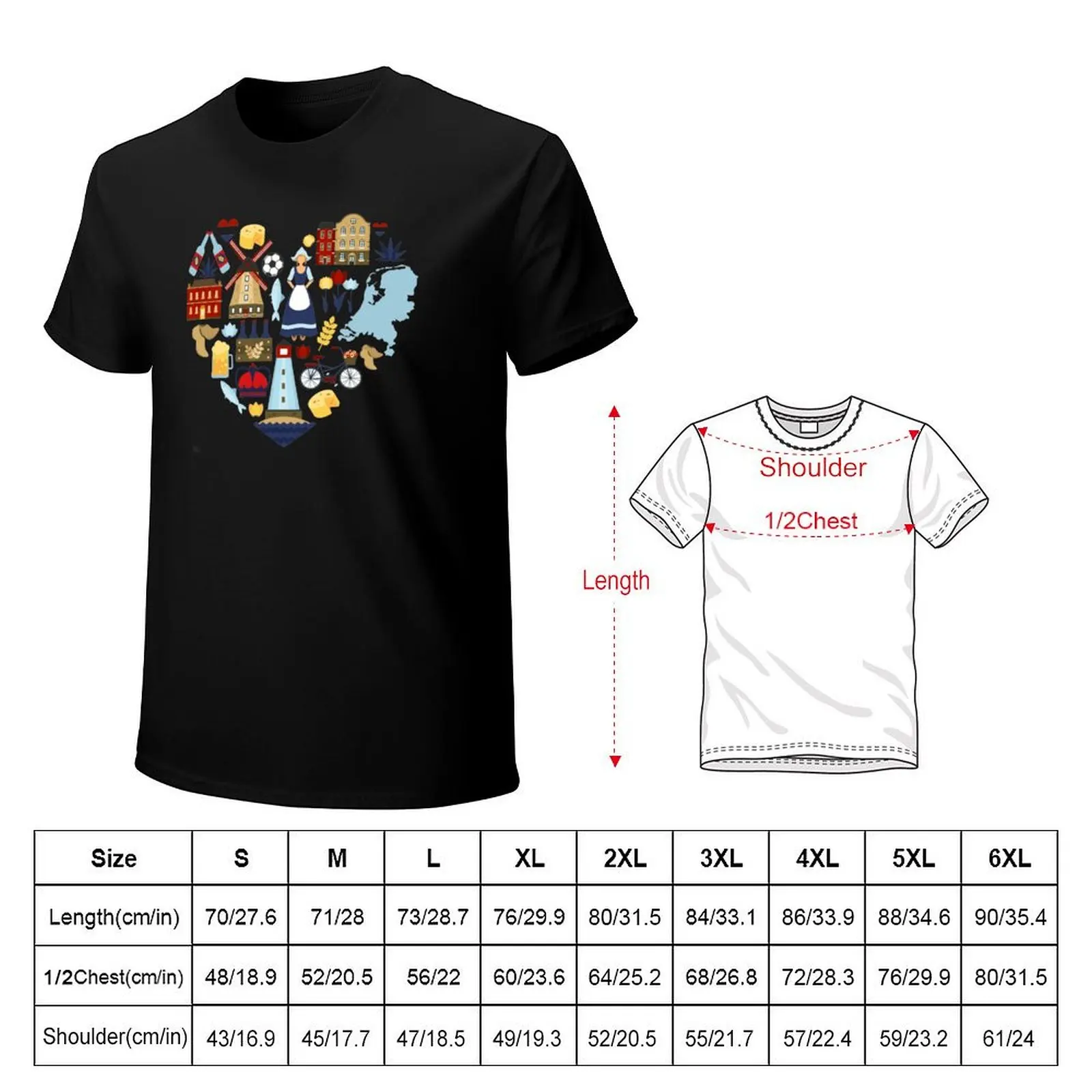 Netherlands Holland Souvenir T-Shirt funny t shirts cotton T-Shirt