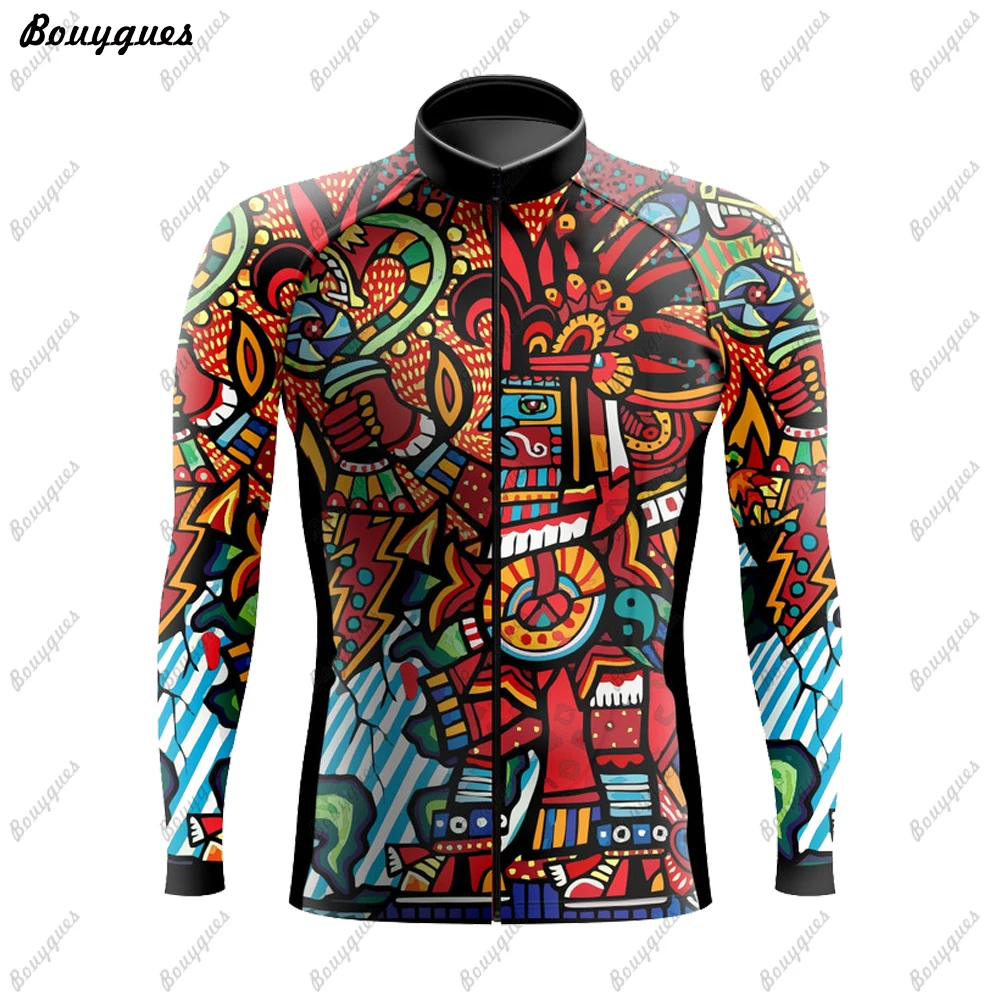 2022 New Mexico Pro Cycling Jersey Set Long Sleeve Mountain Bike Cycling Clothing Breathable MTB Bicycle Clothes Wear for Mans