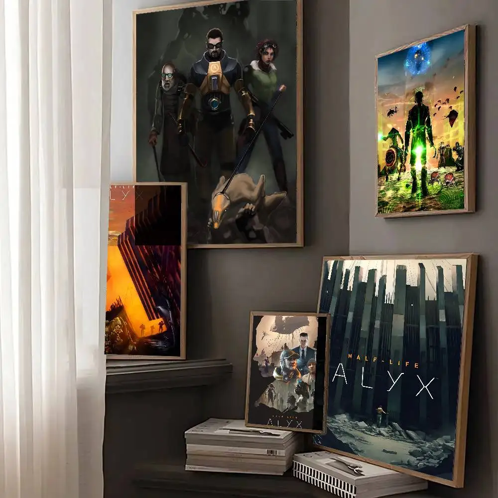 Half-Life Alyx Hot Video Game Poster And Prints Wall Art Pictures For Modern Bedroom Game Room Home Decor