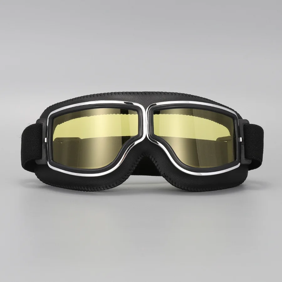 Vintage Karting Motorcycle Goggles UV400 Windproof Helmet Decoration for Daily Motorcycle Commute Outdoor Riding & E‑Scooter