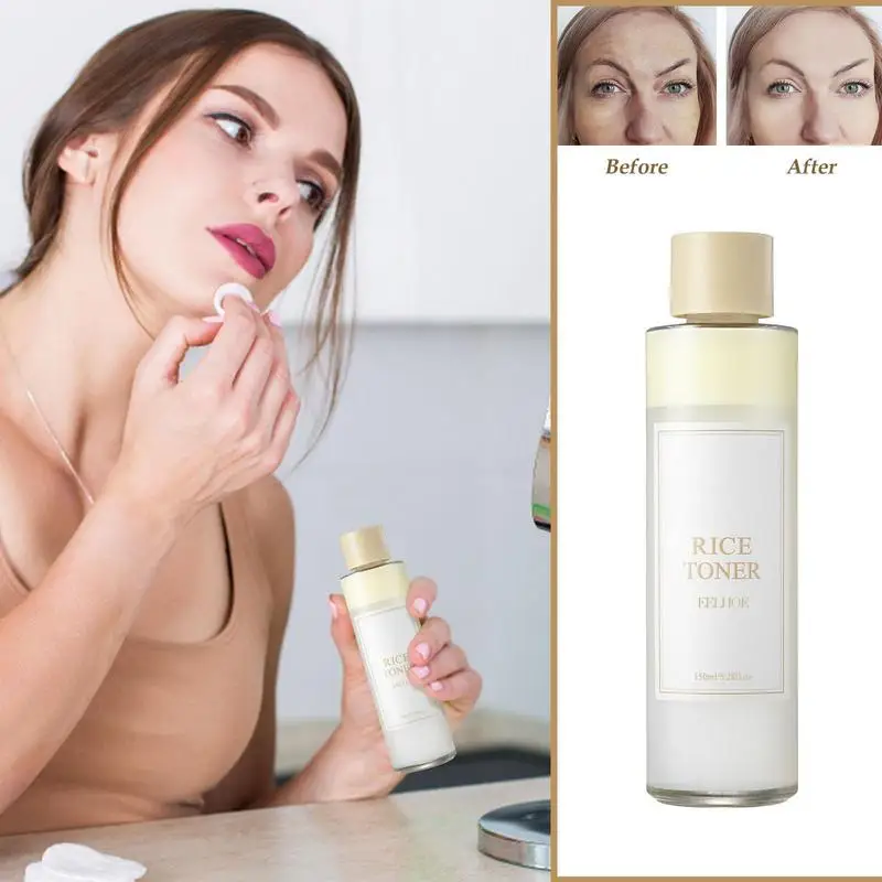 Rice Toner For Face Glow Boosting Essence Rice Essence Moisturizing Toner 150ml Natural Rice Beauty Toner For Skin Hydration