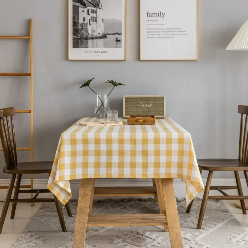 New Universal Popular Table Cloth Soft Comfortable Machine Washable Table Cloth Dustproof Minimalist Fit Most Tables Table Cloth
