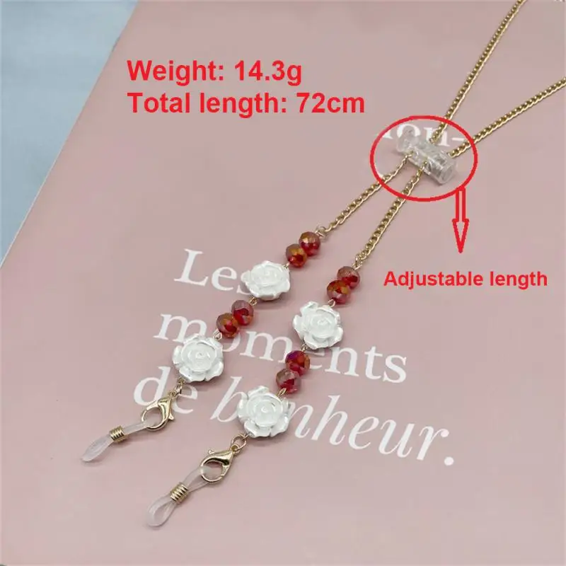 Mask Chains Retro Mask Hanging Rope Anti-lost Hanging Neck Accessories Sunglasses Rope Chain Solid Color Bohemian Glasses Chain