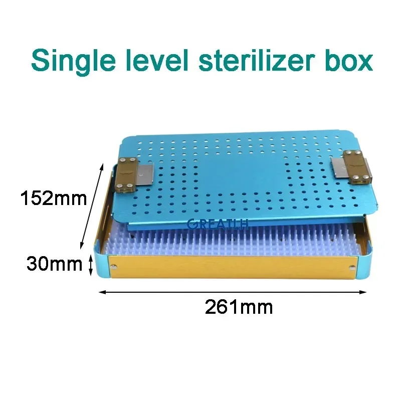 GREATLH Desinfektion sbox Sterilisation schale Box Fall mit Silikon pad autoklav ierbare Box 3