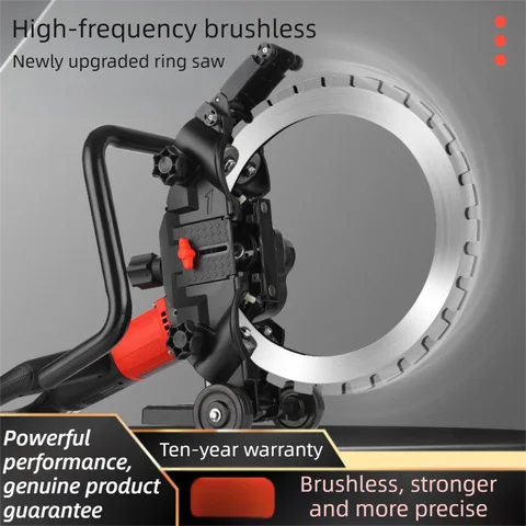 Brushless Handheld Wall Cutting Machine Circular Saw Cement Reinforced Concrete Cutting Machine Dust-free Wall and Floor Cutting
