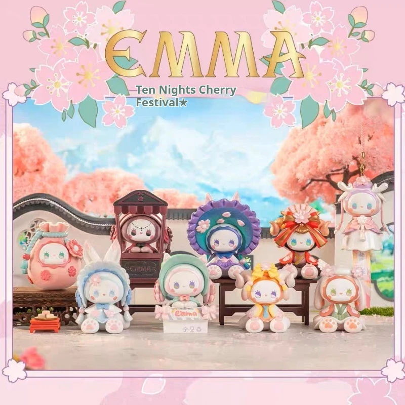 

New Emma Secret Forest Evening Cherry Blossoms Blind Box Desktop Ornament Doll Collection Mysterious Box Girl Birthday Gift