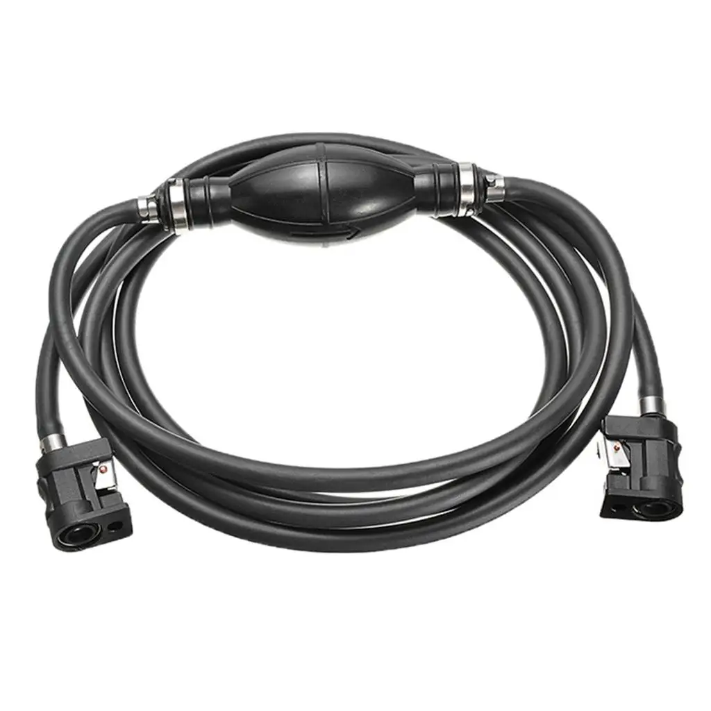 

3m Boat Line Assembly 1/4 Inch 6mm Gas Hose Connector Primer Bulb for Yamaha Outboard Motor Desiel Line Hose Pipe Anti-UV