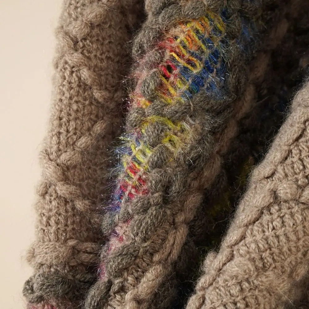 أنيقة الطباعة العرقية نمط وشاح المعينية شريط محبوك كيب موضة بوهيميا شرابة الأوشحة السفر عطلة #5