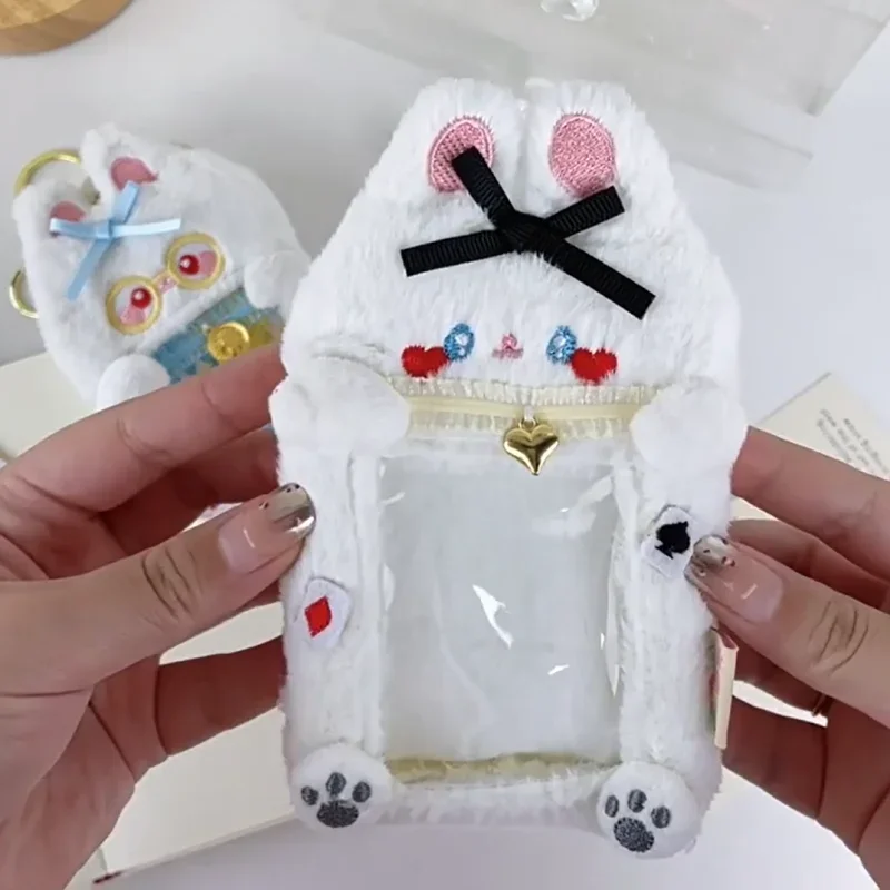 

Cute cats Photocard Holder Keychain, Kawaii cat Photo Frame ID Badge Holder PVC Cartoon Animal Photo Card Holder