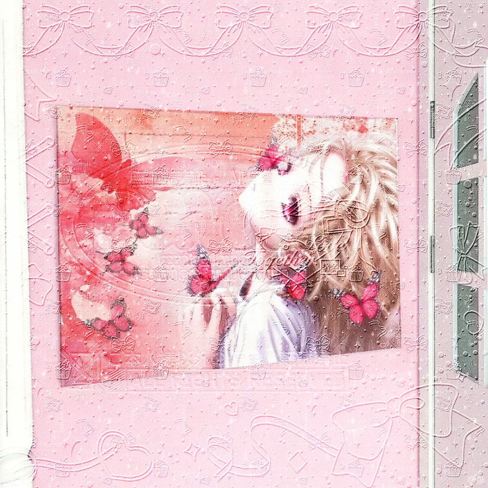 Ethereal Butterfly Girl Tapestry ドリーミー Pink Blush Dreamy Wall Hanging Whimsical Aesthetic For Bedroom Dorm Lyrical Room Backgrou
