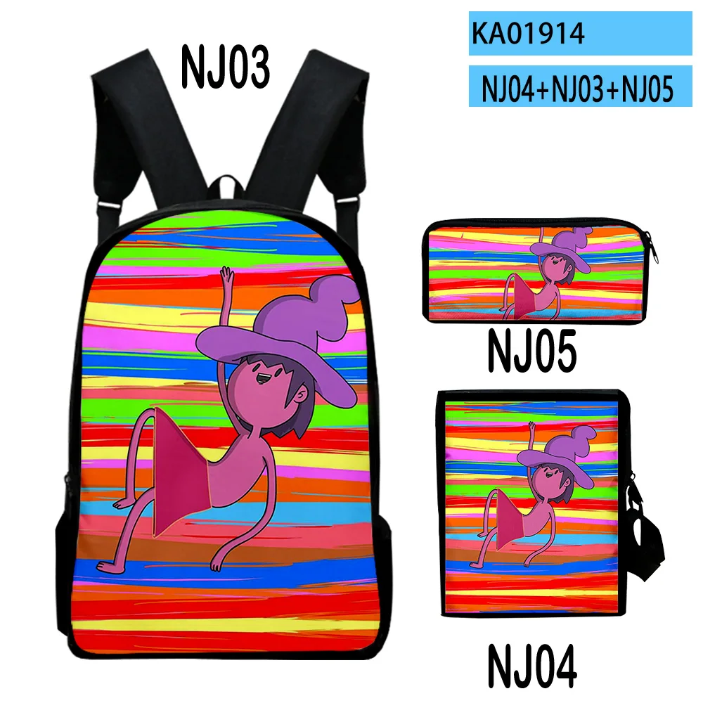 

Harajuku Youthful The Midnight Gospel 3D Print 3pcs/Set Student Travel bags Laptop Daypack Backpack Shoulder Bag Pencil Case