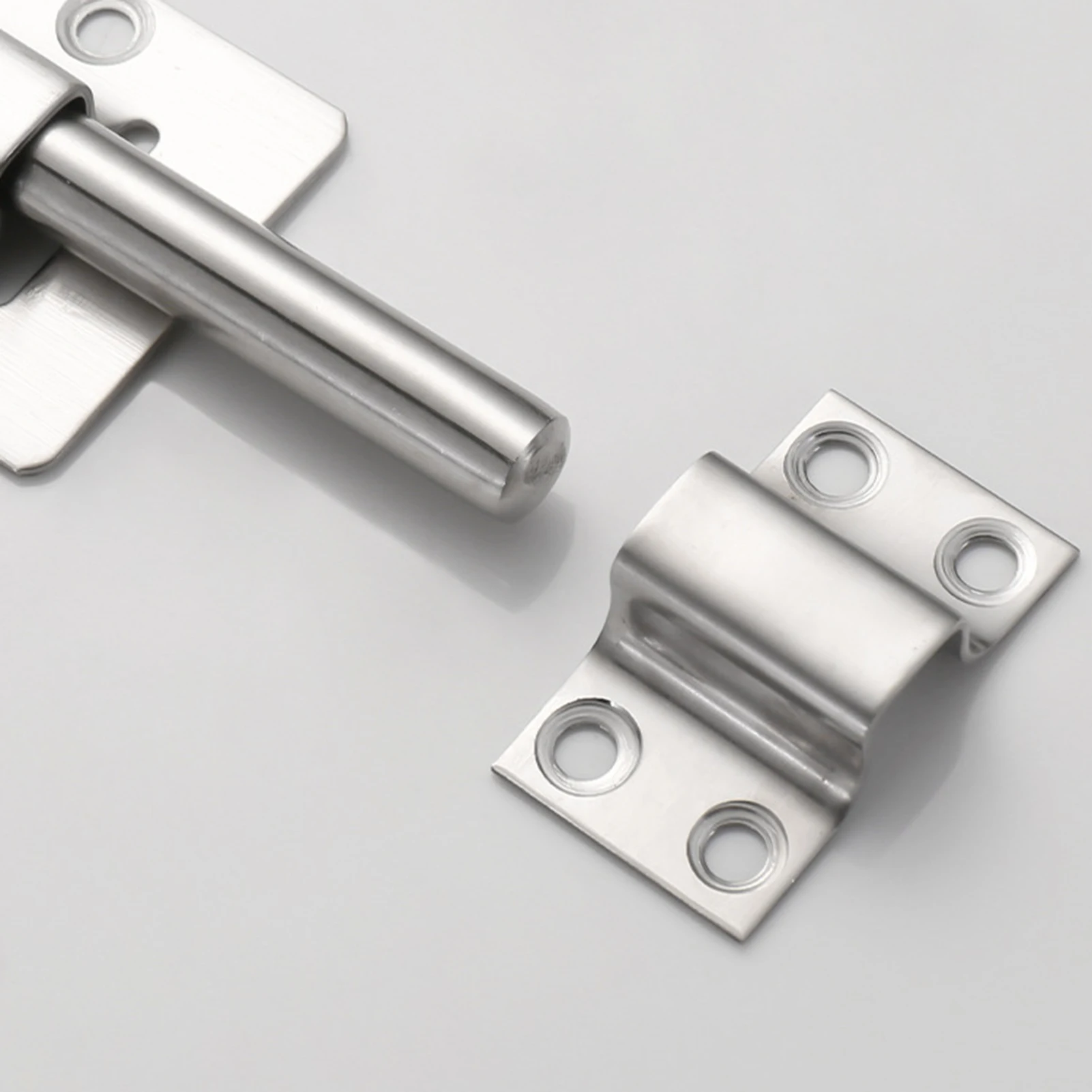 1/4Pcs Door bolt Premium Stainless Steel Slide Bolt Latch Latch Hasp Door Security Door Locks for Tiny Security Door Lock Bolt