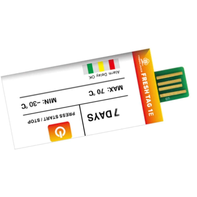 USB 데이터 기록기 일회용 온도 기록기 (과일 냉장 트럭 운송용)