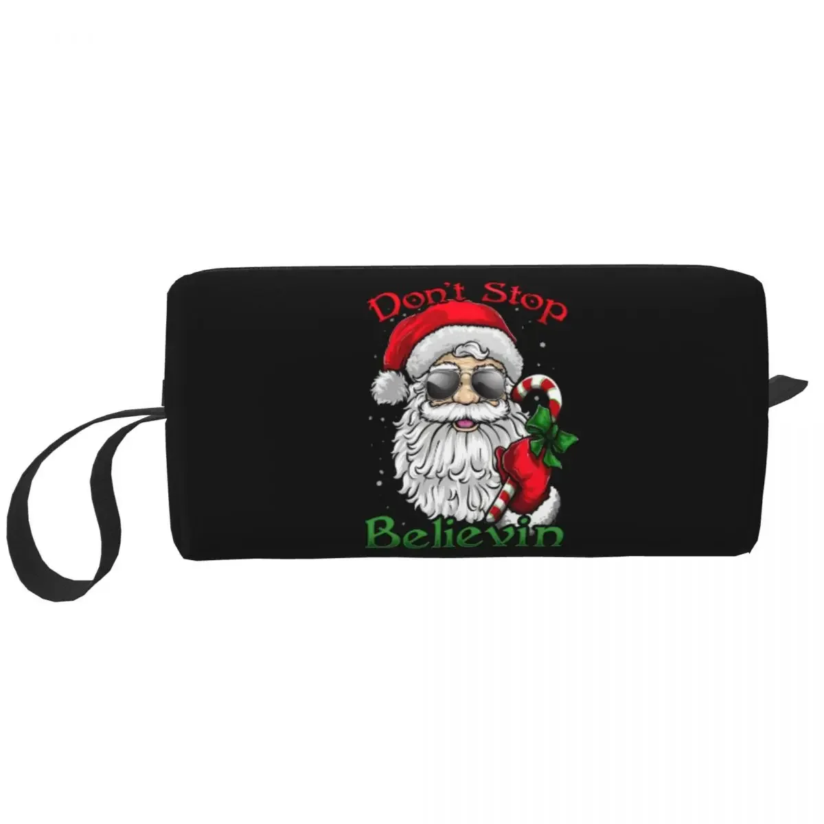 

Kawaii, забавная дорожная сумка для туалетных принадлежностей для женщин, Рождественская косметичка Санта-беливей, косметичка, косметичка, набор для хранения красоты