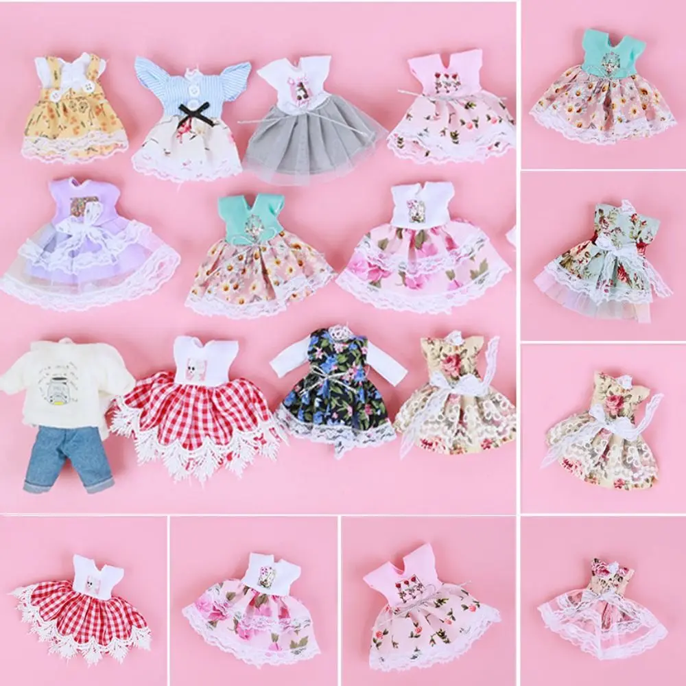 Roupas de boneca high-end para meninas, Vestir-se pode vestir, 1,8 BJD Fashion, Terno saia, Melhores presentes para crianças, Brinquedos, 16-17cm