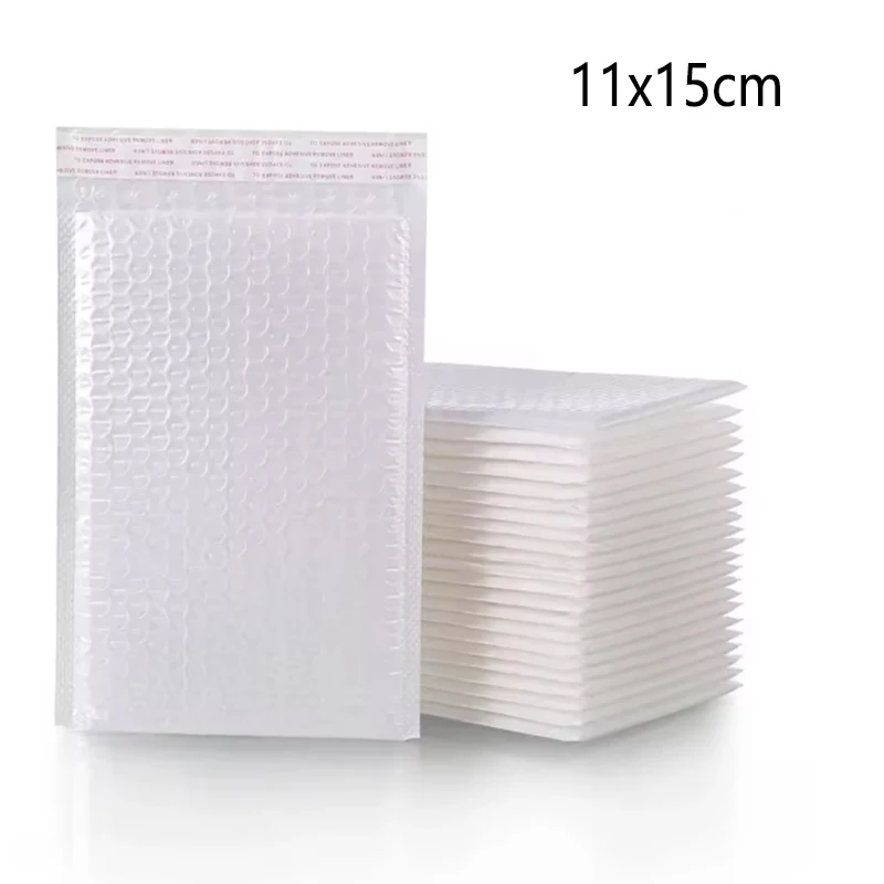 100Pcs Thickened Composite Pearlescent Film Bubble Bag Express Envelope Bag Self-adhesive Bag for Packaging Shockproof