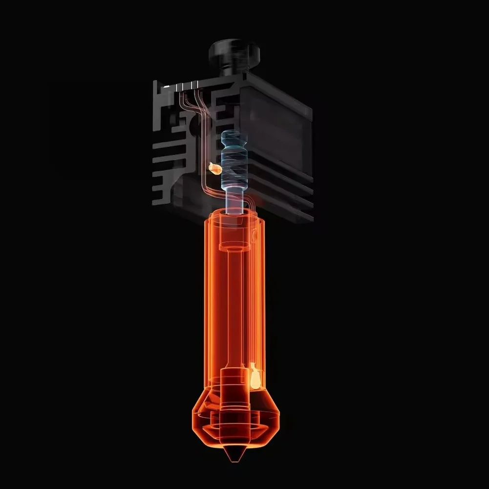 Induction hot end for 3D printer H2C with smart heating technology and 0.2mm 0.6mm 0.8mm nozzles designed for multi filament use