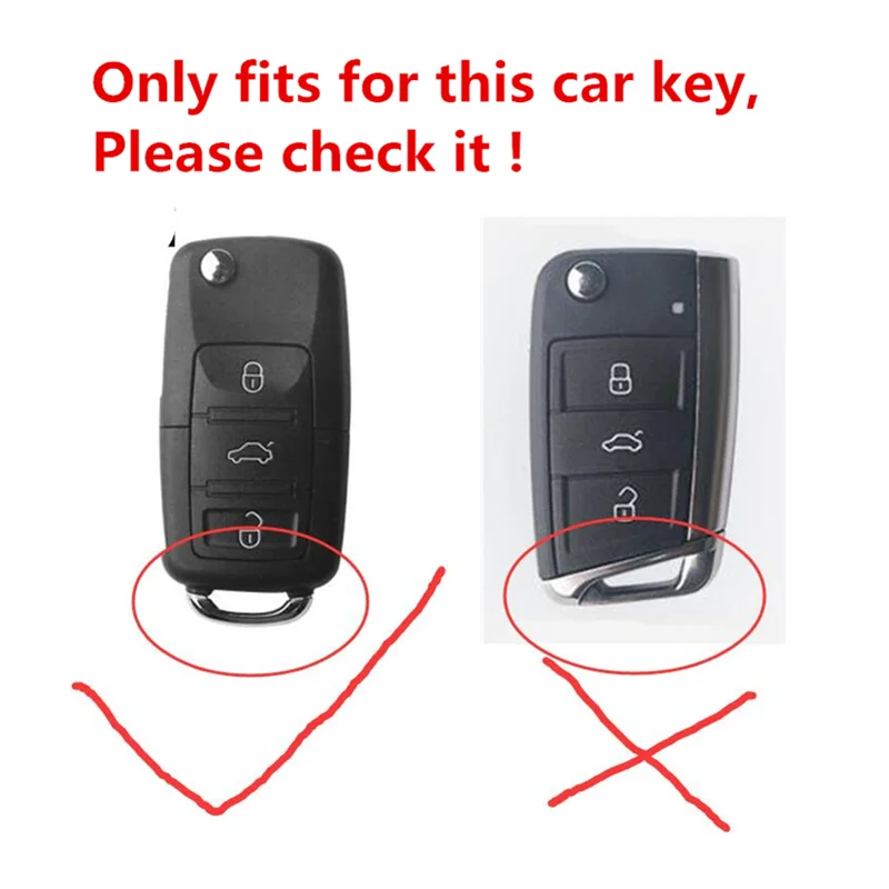 Car key case for volkswagen vw magotan polo golf 4 3 6 5 6 mk6 passat b5 b6 b8 b7 touran bora tiguan jetta lavida skoda octavia