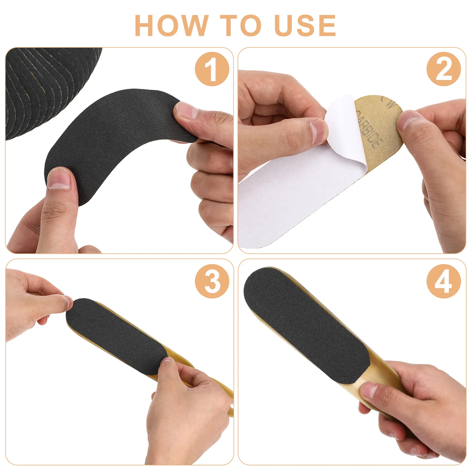 

40pcs Foot Sandpaper Callus Remover Portable Pedicure Accessories Foot File For Dead Skin Care Exfoliating Cracked