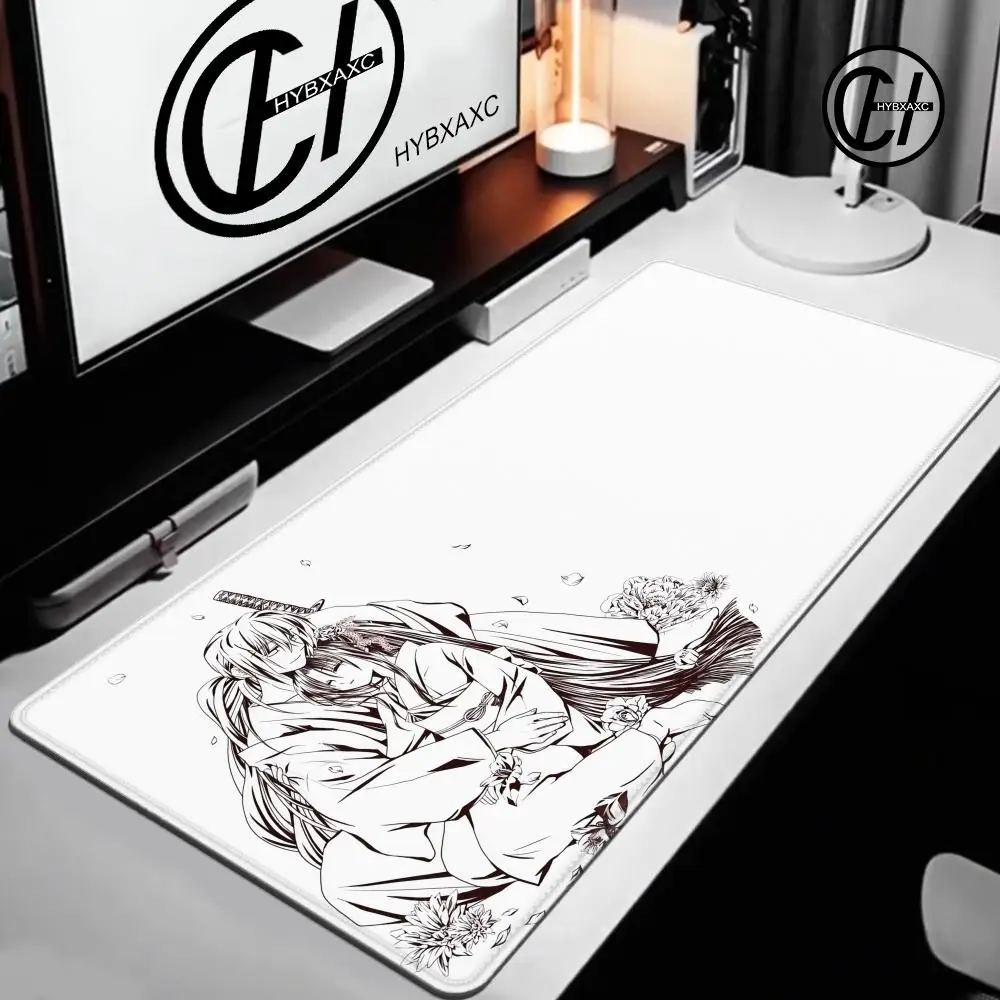 

New Cool Anime Rurouni Kenshin Mouse Pad Non-slip Game HD Printing Desk Mat PC Gaming Accessories Prime 900×400 XXL Keyboard Pad