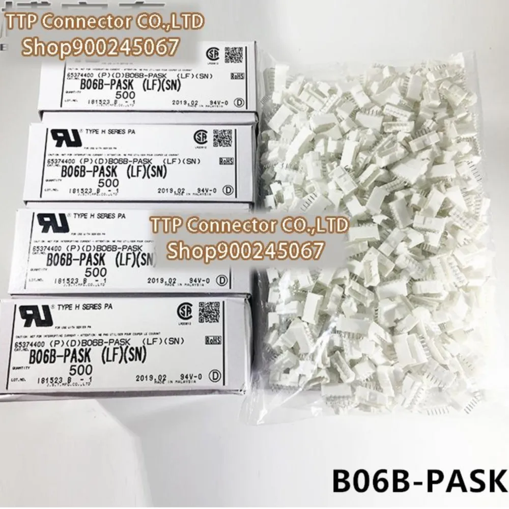 

20 шт./лот, разъем B06B-PASK 6P, ширина ножки 2,0 мм, 100% новый и оригинальный