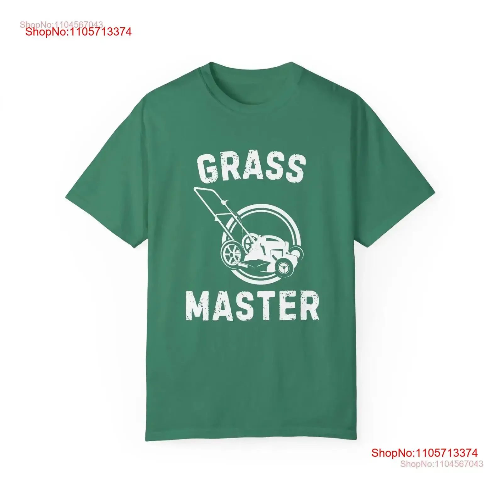 Grass Master Vintage Style T Shirt Lawn Mower Turf Funny Dad Outdoors Nature Lover EnforcemenT vintage Washed Soft Stretched