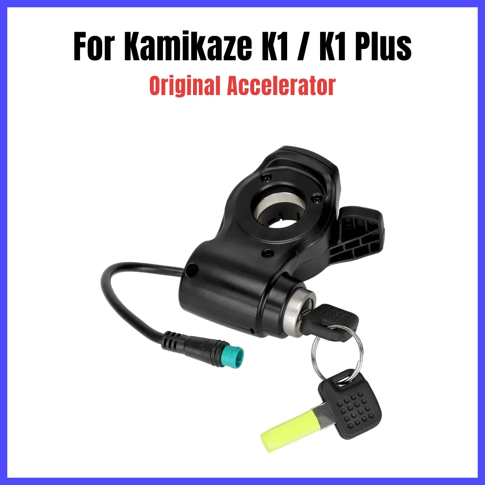 Original Switch Thumn Throttle for Kamikaze K1 / K1Plus Electric Scooter Speed Accelerator with Lock Key Replacement Parts