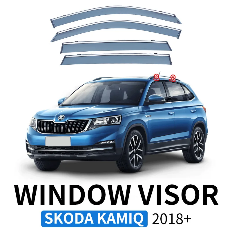 

Для SKODA KAMIQ GT 2018+ Дефлекторы окон, ветровики, защита от дождя и солнца, аксессуары для авто, стайлинг автомобиля