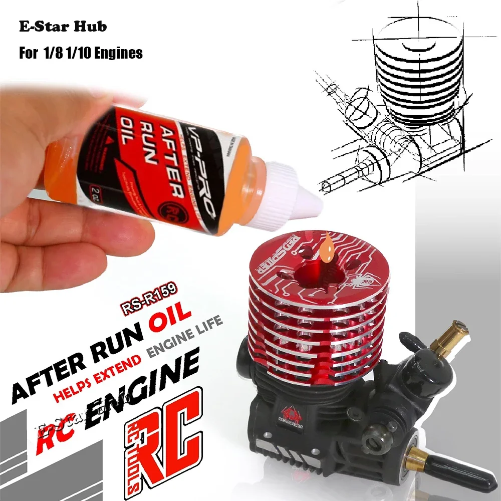 ENGINE AFTER RUN OIL RC Car Airplanes Standard Parts Accessories for 1/8 1/10 Engines