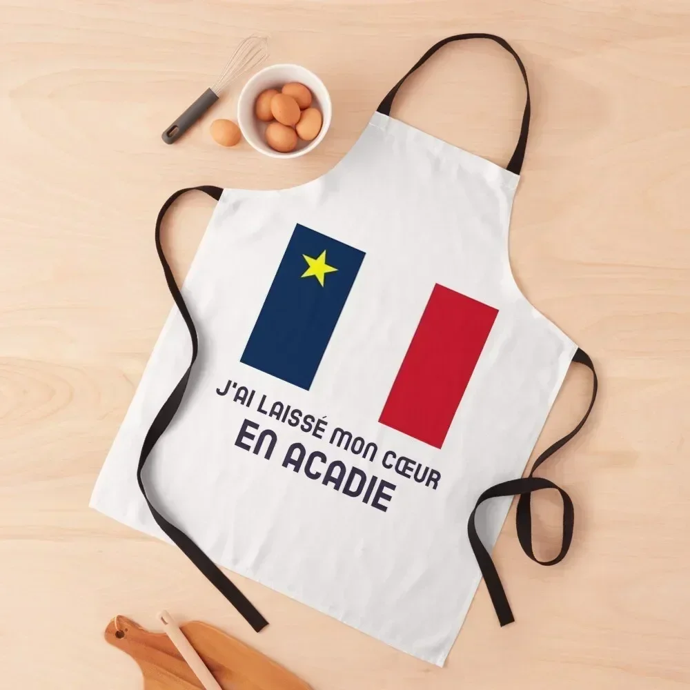 

J'ai Laisse mon Coeur en Acadie Apron Waterproof Things For Kitchen For Kitchen All For Kitchen And Home Apron