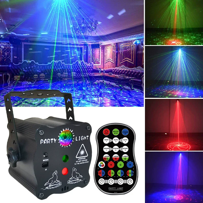 Mini led vermelho verde luz laser discoteca festa luz decoração do quarto estrela céu luzes de projeção ktv flash luz dj lâmpada feixe laser