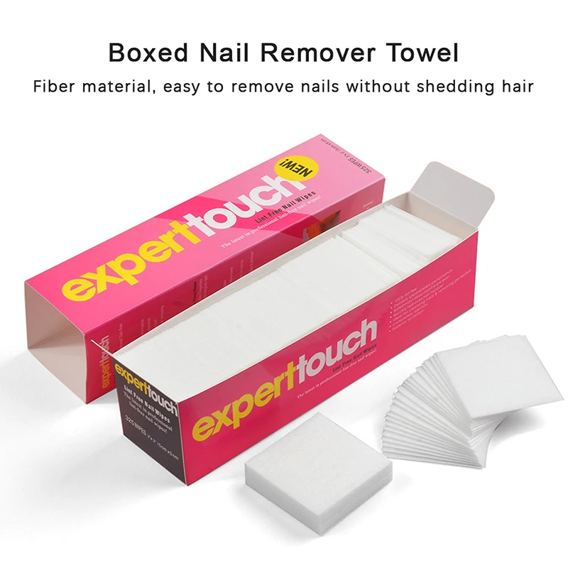 Gel removedor de esmalte toalhetes, limpador de manicure, papel sem fiapos