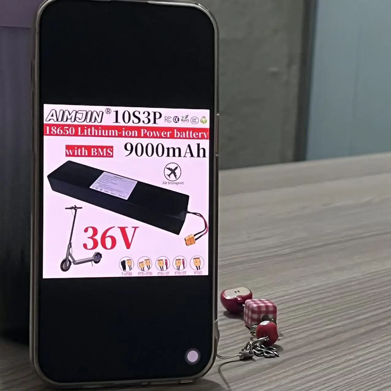 

Rechargeable 18650 Lithium-Ion Battery 36V 9000mAh 500W with Built-in BMS for KUGOO S1 S2 S3 Electric Scooters 10S3P