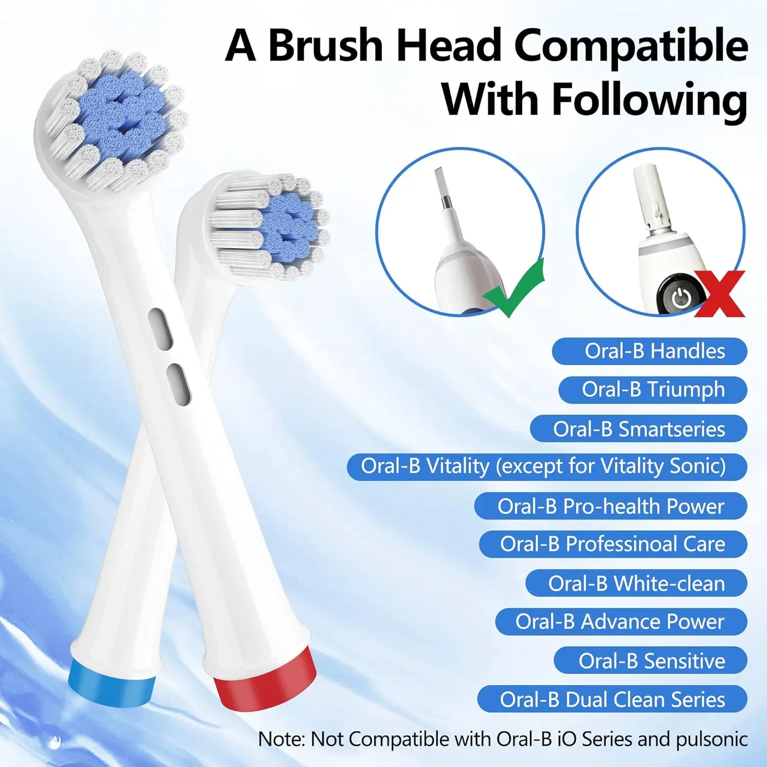 Electric Toothbrush Replacement Heads Ultra Soft Bristles Sensitive Gum Care Tooth Brush Heads For Oral B Toothbrush Nozzles