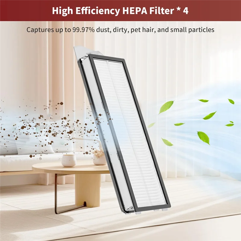 

ABBO-For Roborock S8 Ultra Sweeping Robot Main Side Brush Mop Cloth HEPA Filter Dust Bag