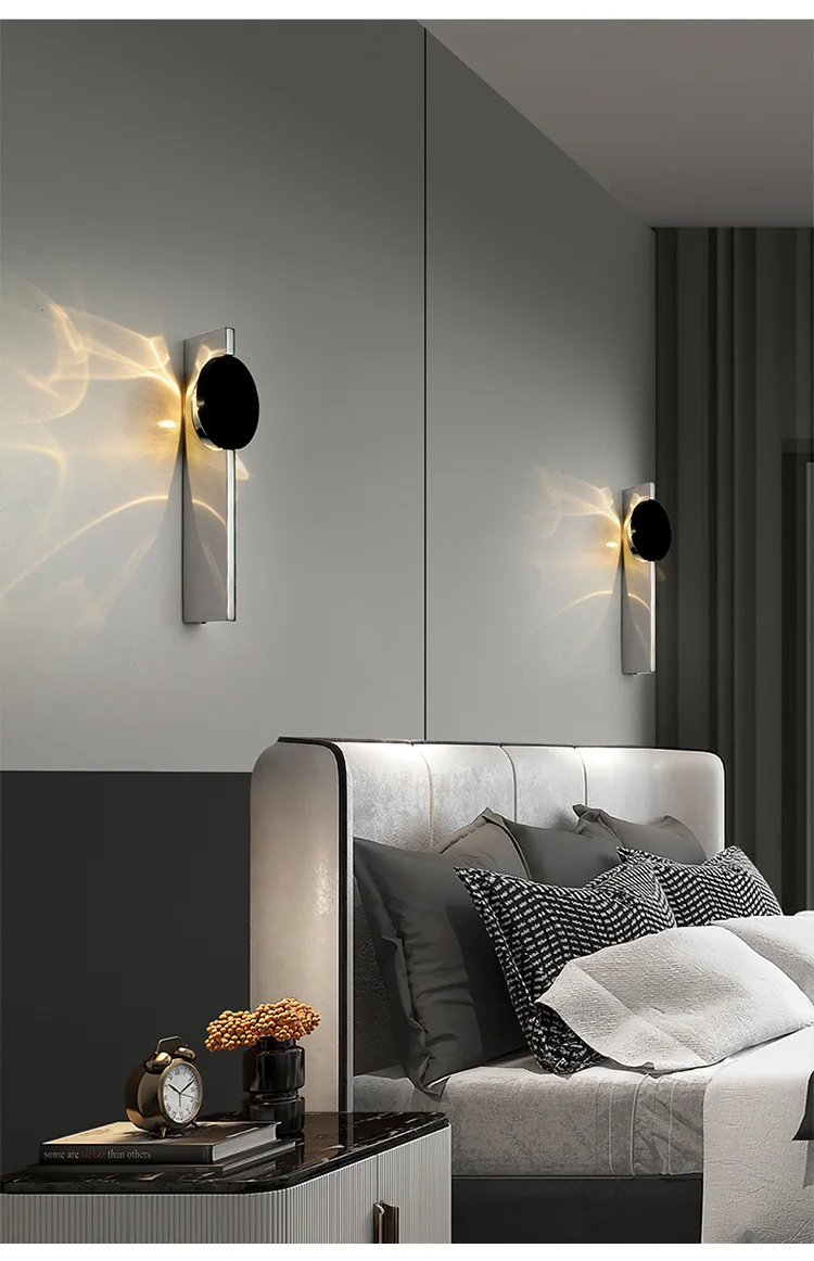Creative Art Corrugated LED USB Rc and Wiring Wall Lamps Bedroom Bedside Shadow Sconces Aisle Porch Corridor Atmosphere Light