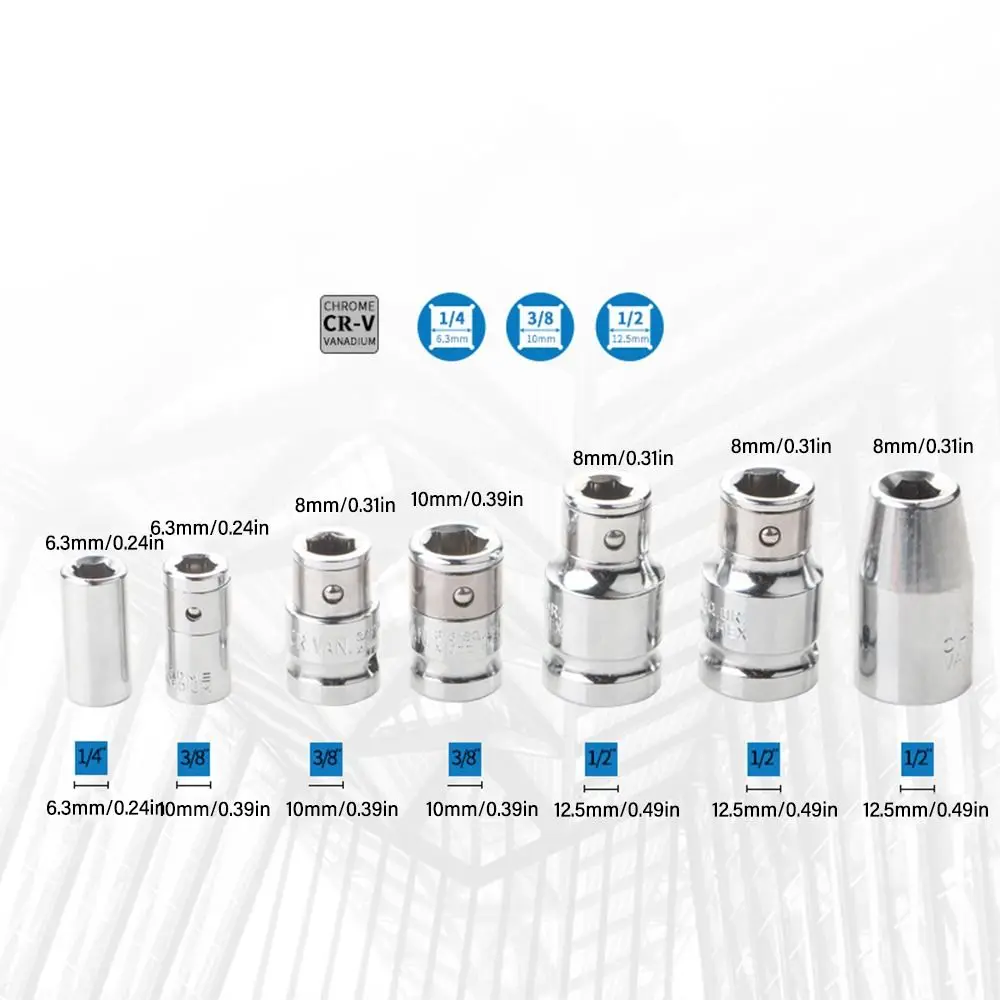 دائم العالمي اسئلة محول مأخذ التوصيل 1/4 3/8 1/2 اليد أيضا المقبس عرافة بت محول اسئلة وجع محول الحفر الكهربائية #6