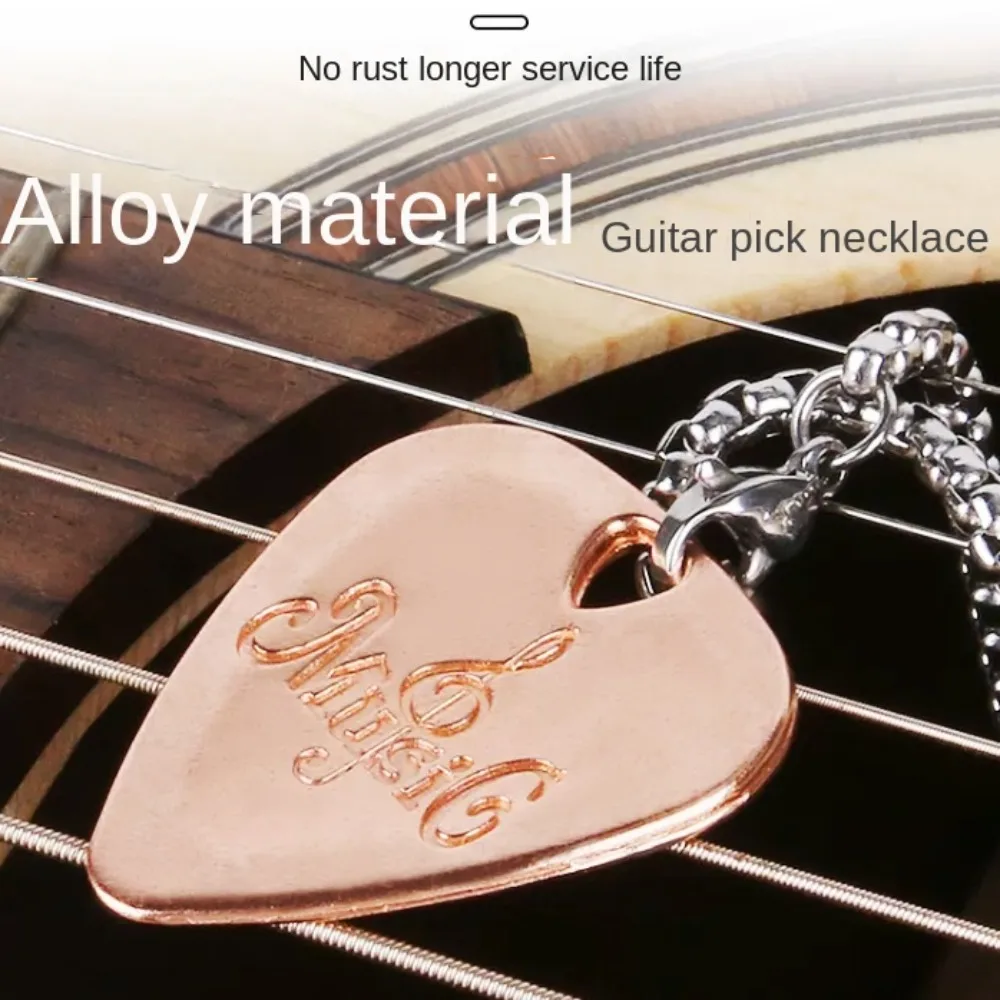 Mediator Guitar Necklace Pick Triangle Gestures Guitar Pick Collares Pendant Bass Guitar Adhesive Finger Shrapnel