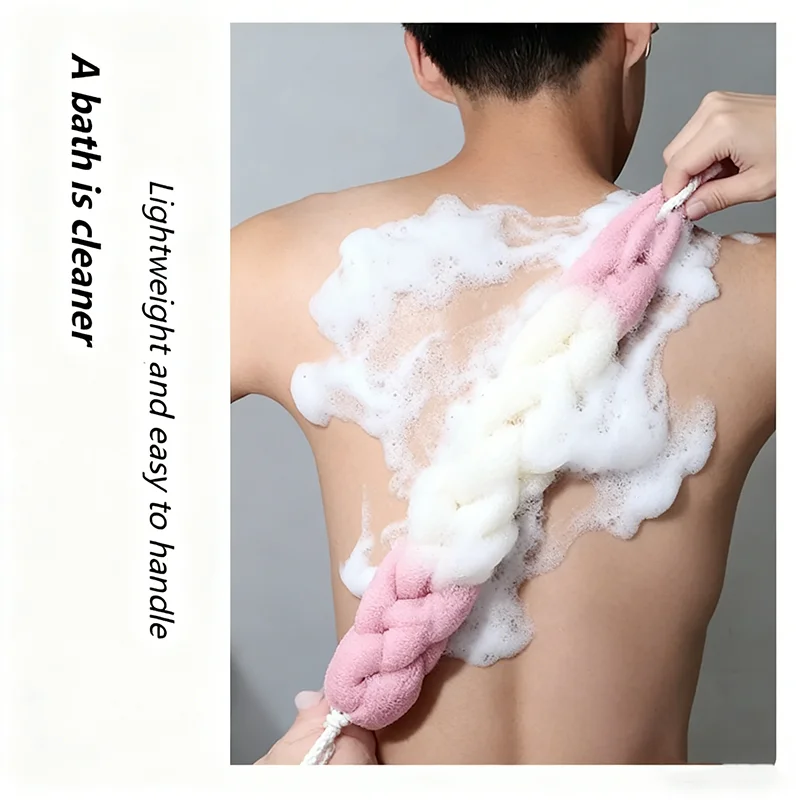 شبكة رغوة الإسفنج شرائط حمام كتلة اللون كرات حمام الكبار الظهر الجسم فرك منشفة الطين فرك