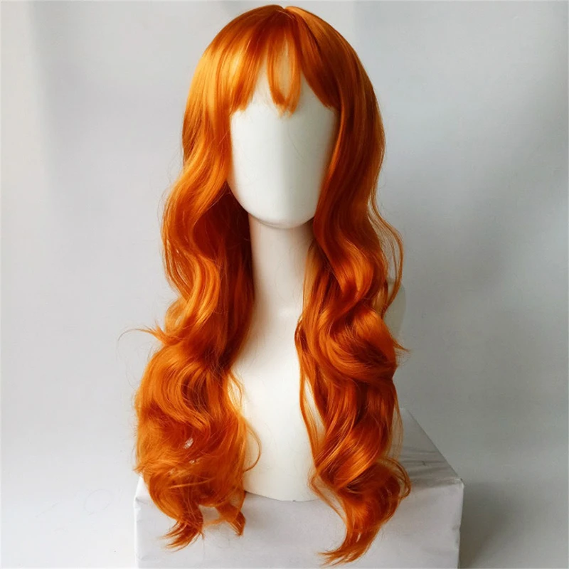 Bühnenauftritt Frau Kopfbedeckung Langes lockiges Haar Partykleidung Match Perücke Air Bangs Langes Haar Ball Dress Up Big Wave Kopfbedeckung